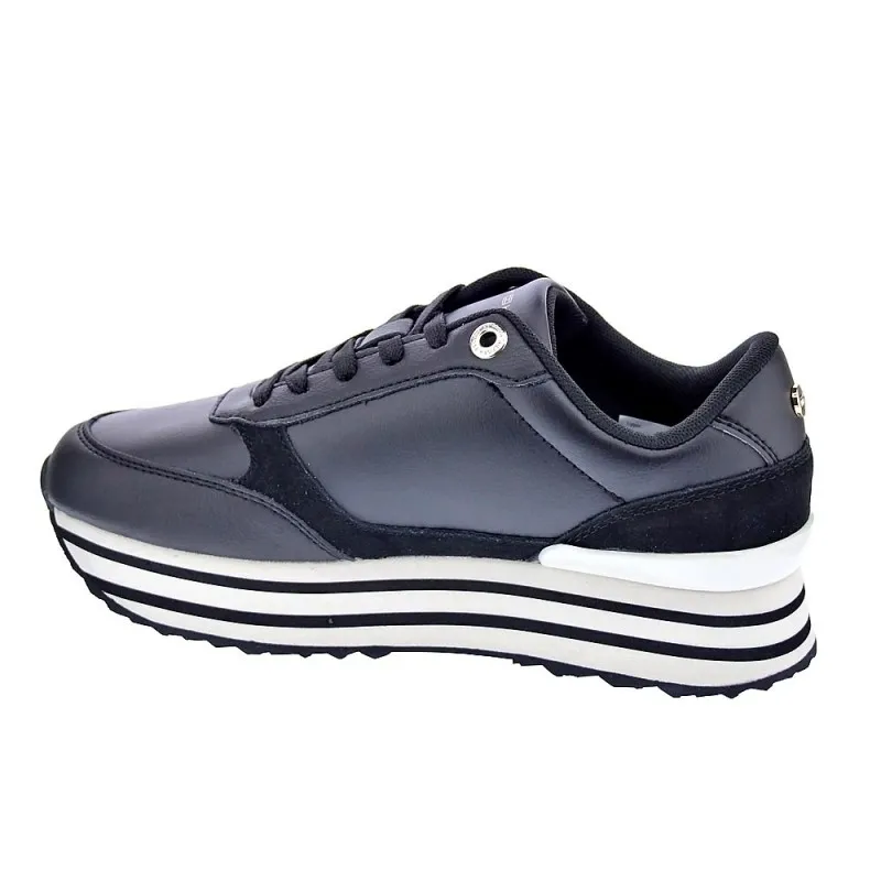 Tommy Hilfiger Zapatillas Mujer Stripes Trainer Negro