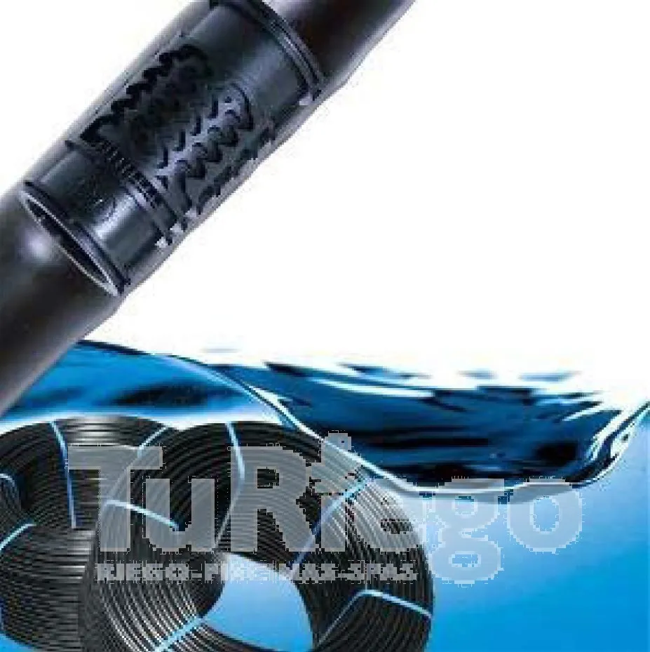 Tubo goteo  AZUZ DRIP  Ø 16 mm espesor 1 mm. gotero turbulento 2,2 y 4,0 L/H. (rollo 350 ml.)