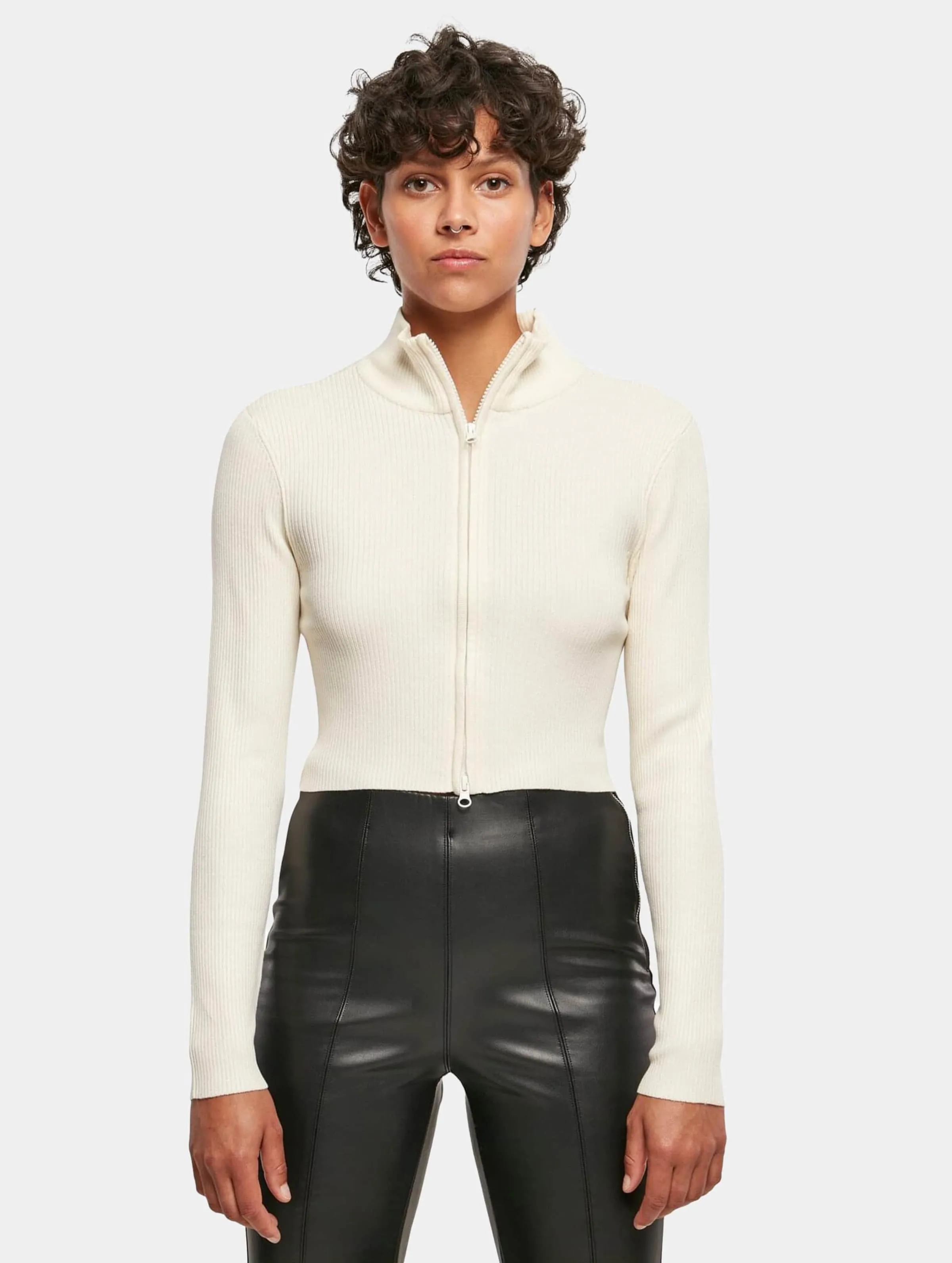 Urban Classics Ladies Cropped Rib Knit