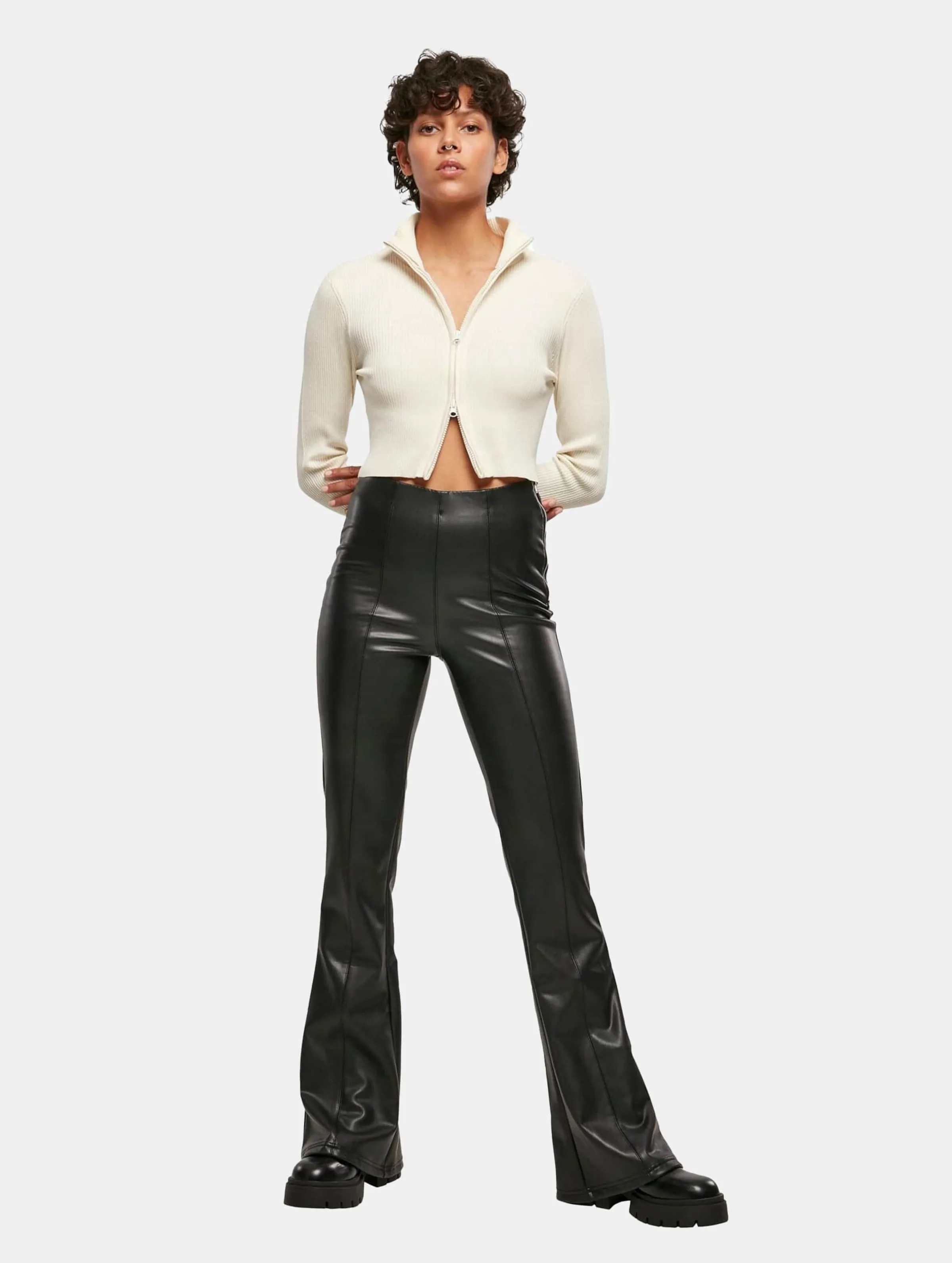 Urban Classics Ladies Cropped Rib Knit