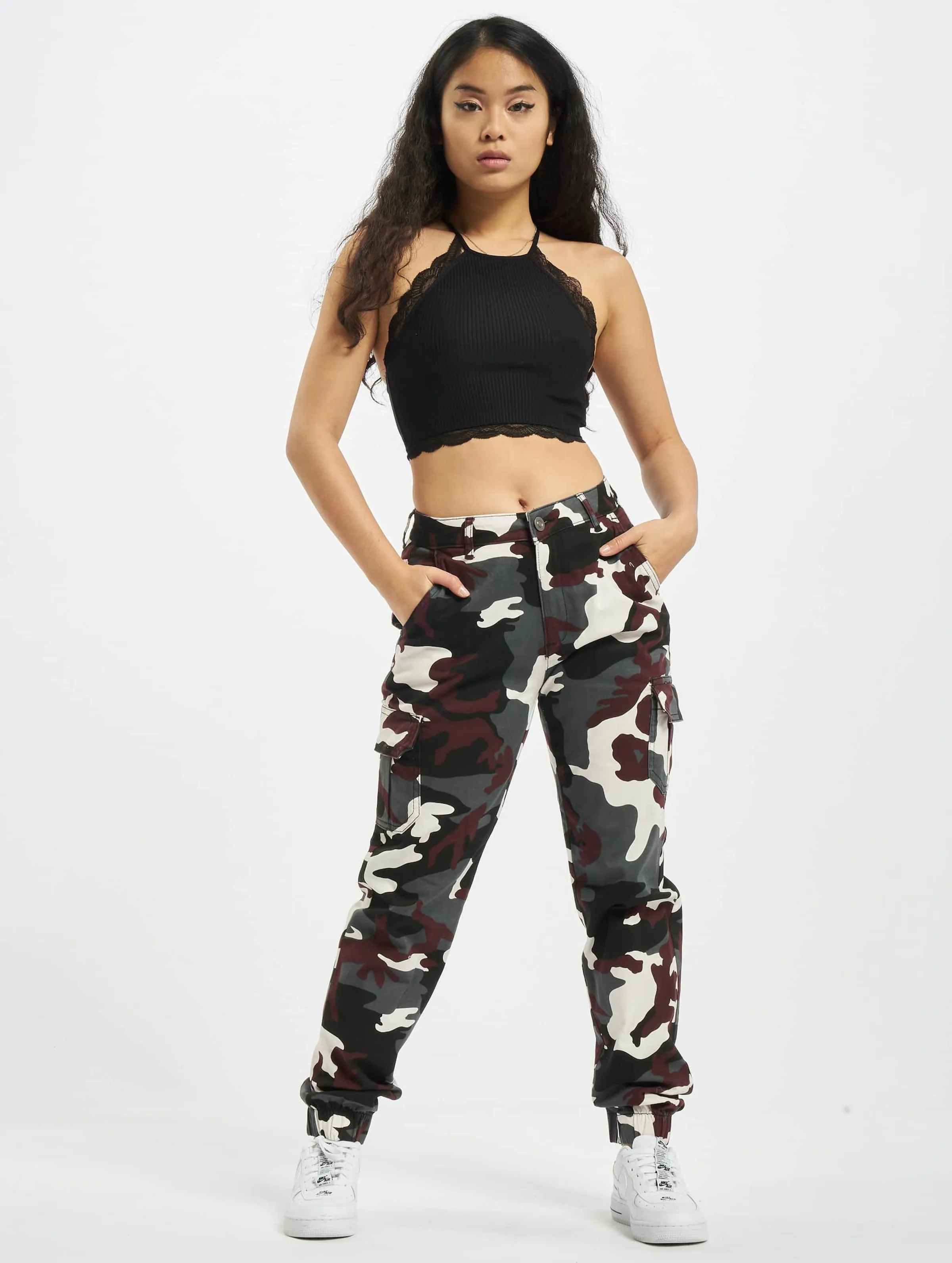 Urban Classics Ladies High Waist Camo