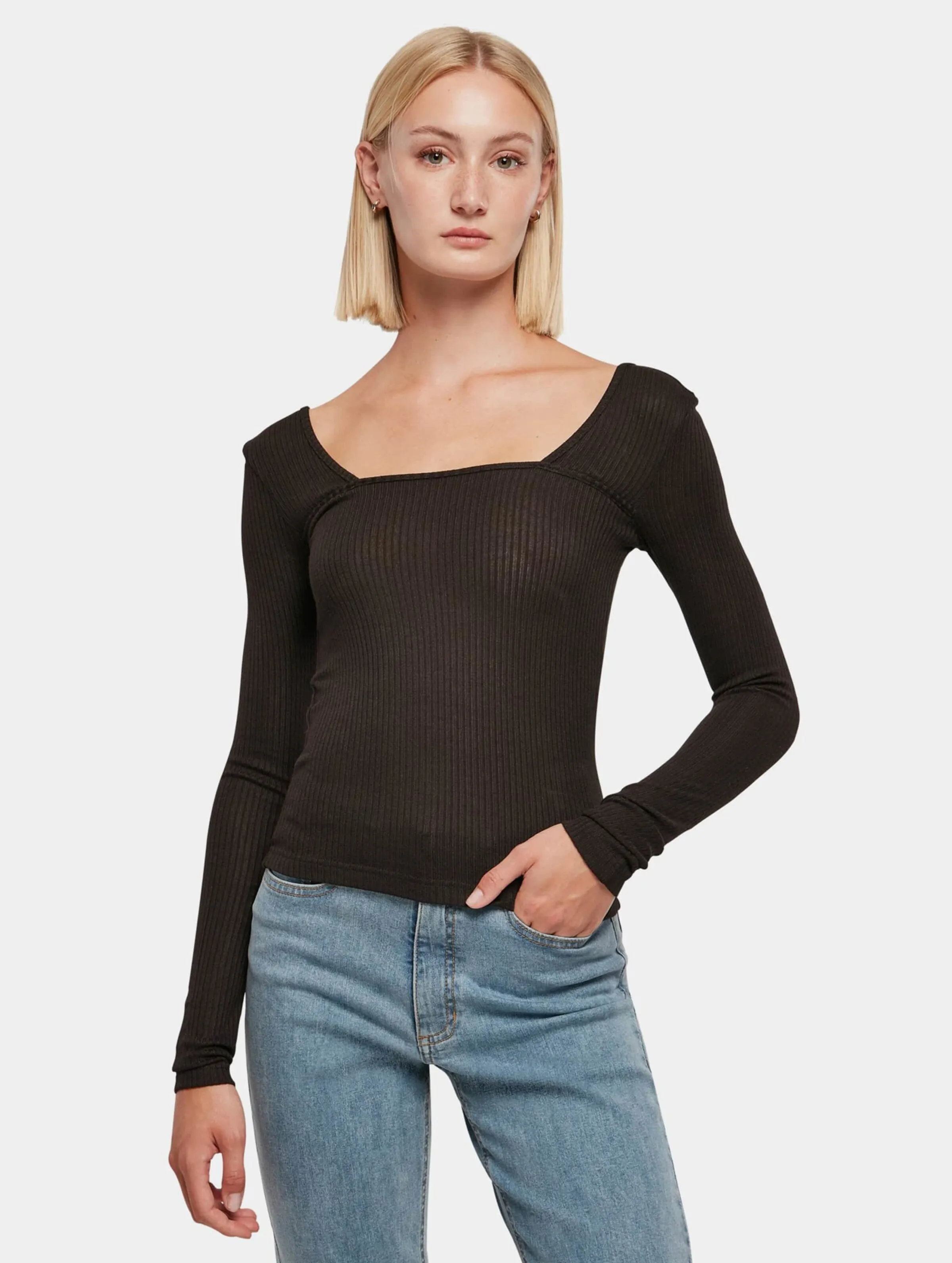 Urban Classics Ladies Rib Squared Neckline