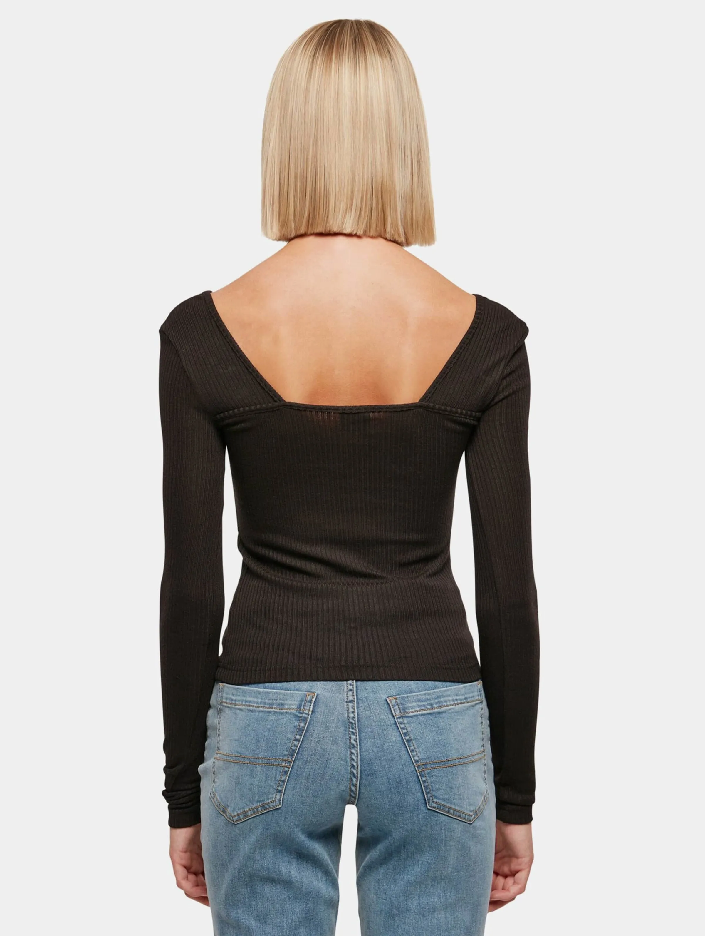 Urban Classics Ladies Rib Squared Neckline
