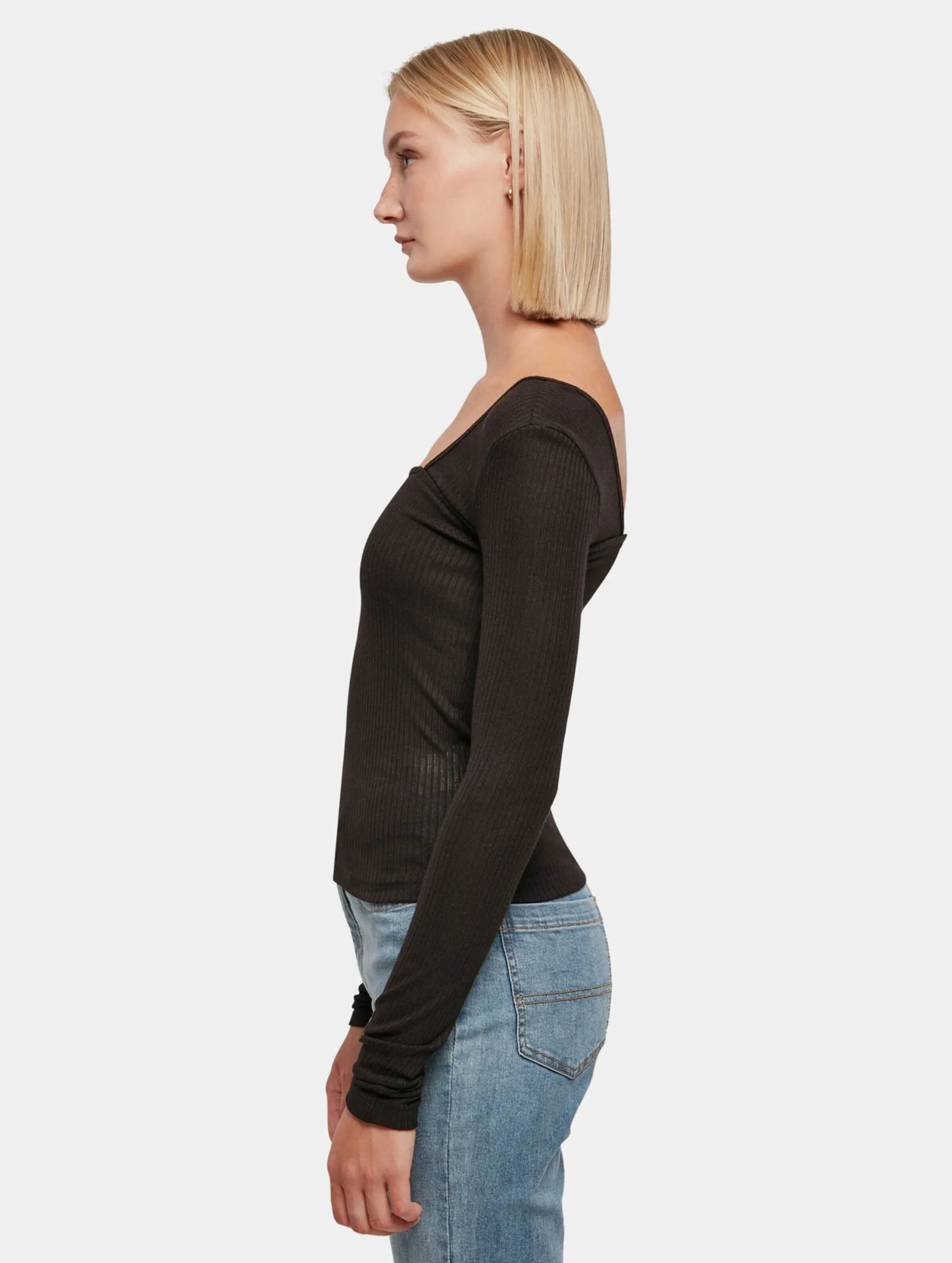 Urban Classics Ladies Rib Squared Neckline