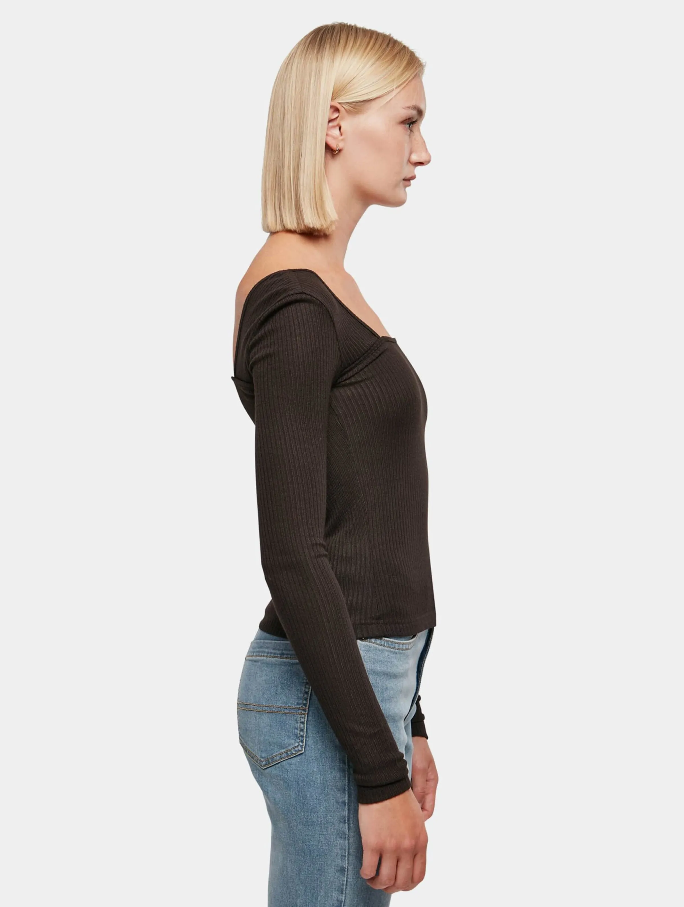Urban Classics Ladies Rib Squared Neckline