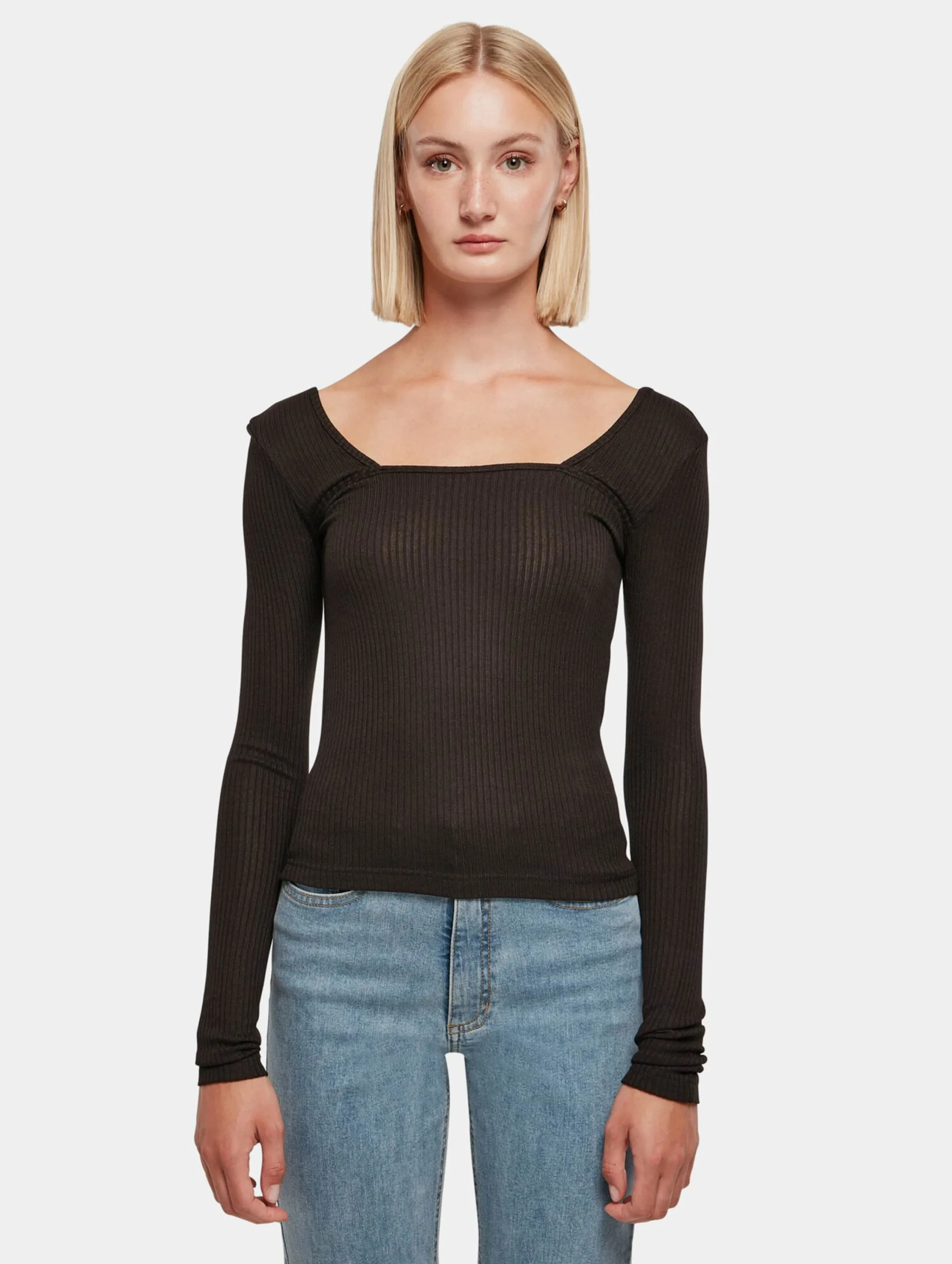 Urban Classics Ladies Rib Squared Neckline