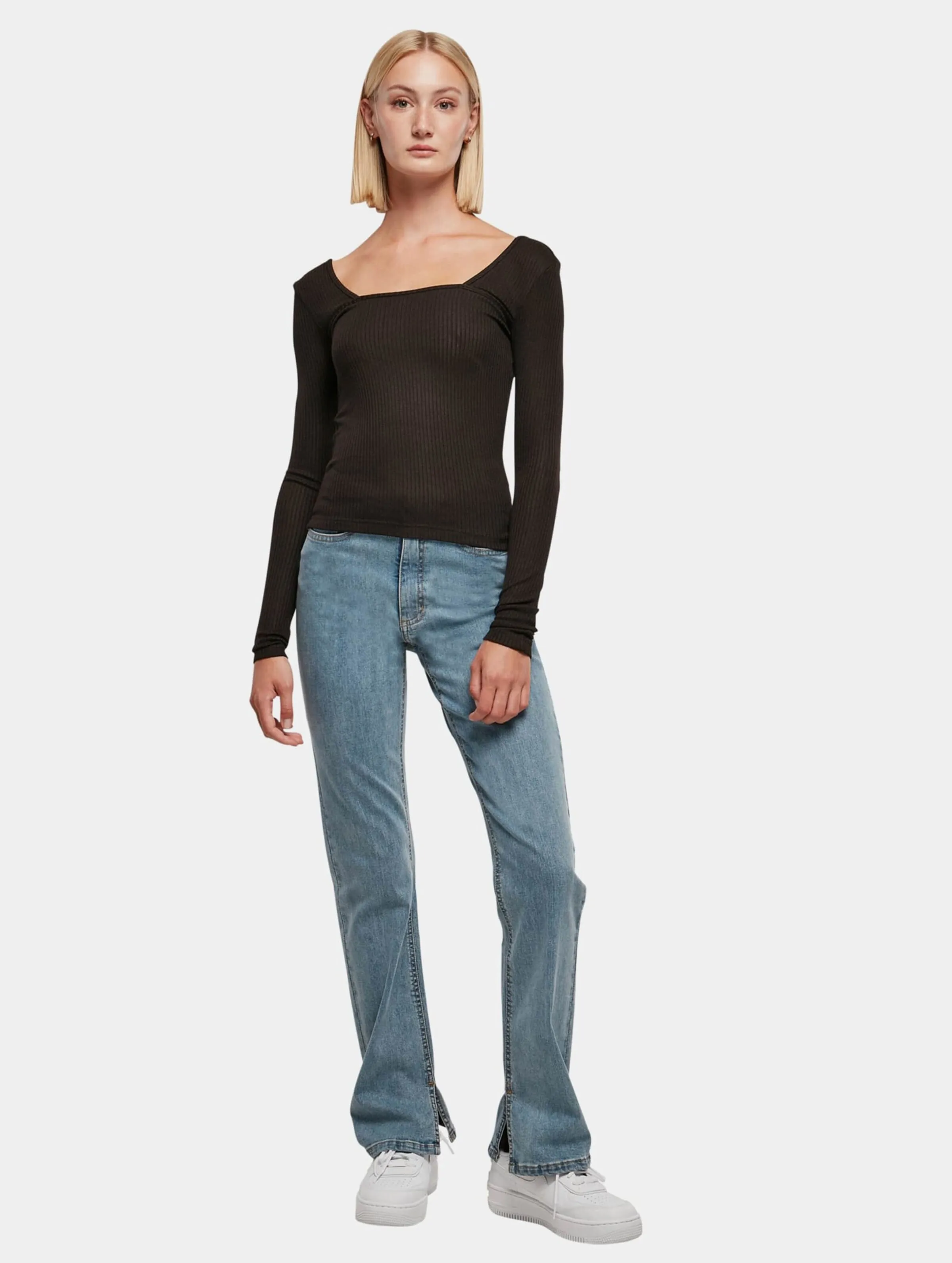 Urban Classics Ladies Rib Squared Neckline