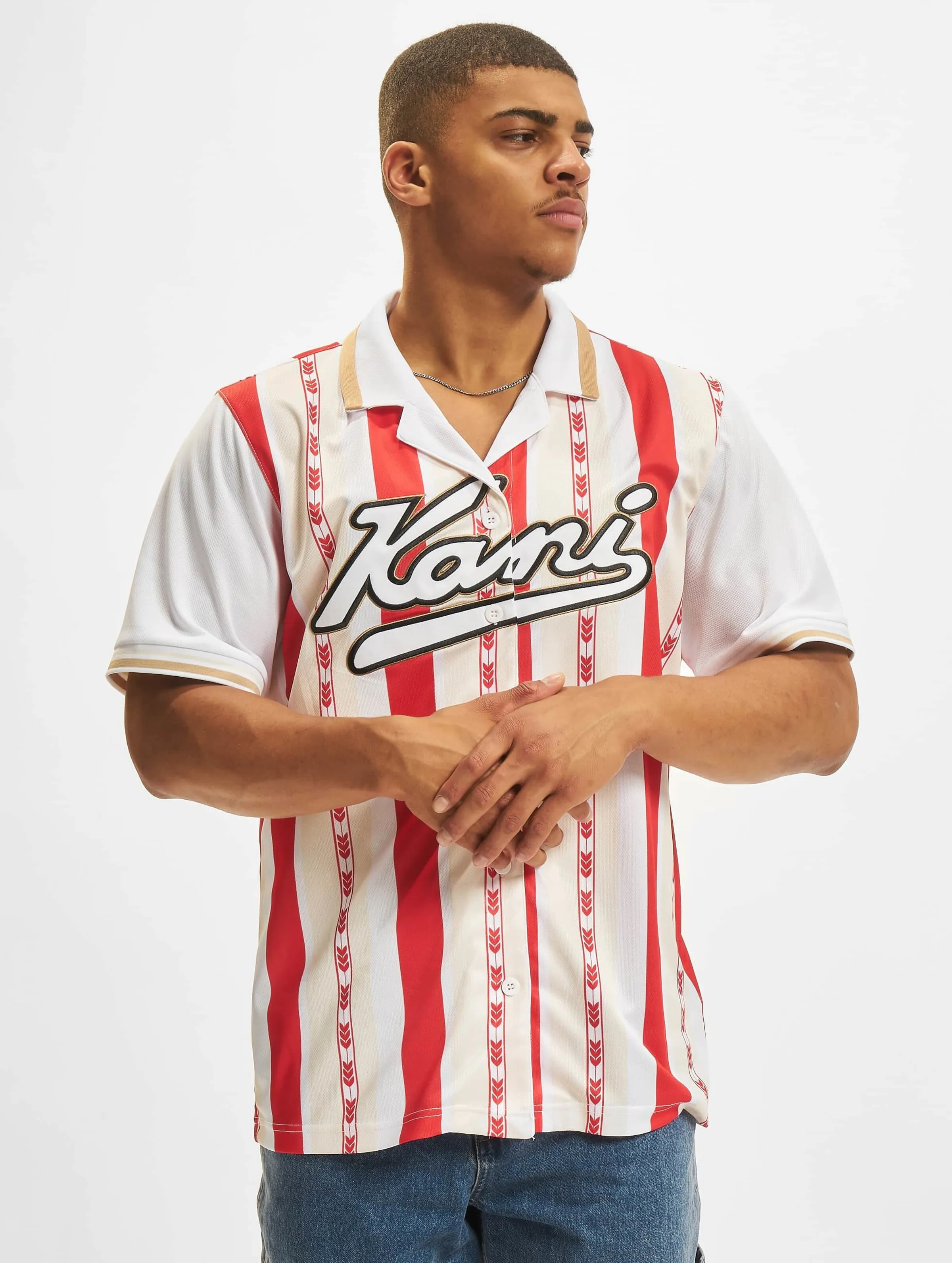 Varsity Block Stripe Baseball Shirt