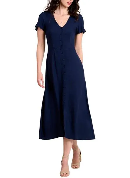 Vestido Naf Naf Botones Marino Para Mujer