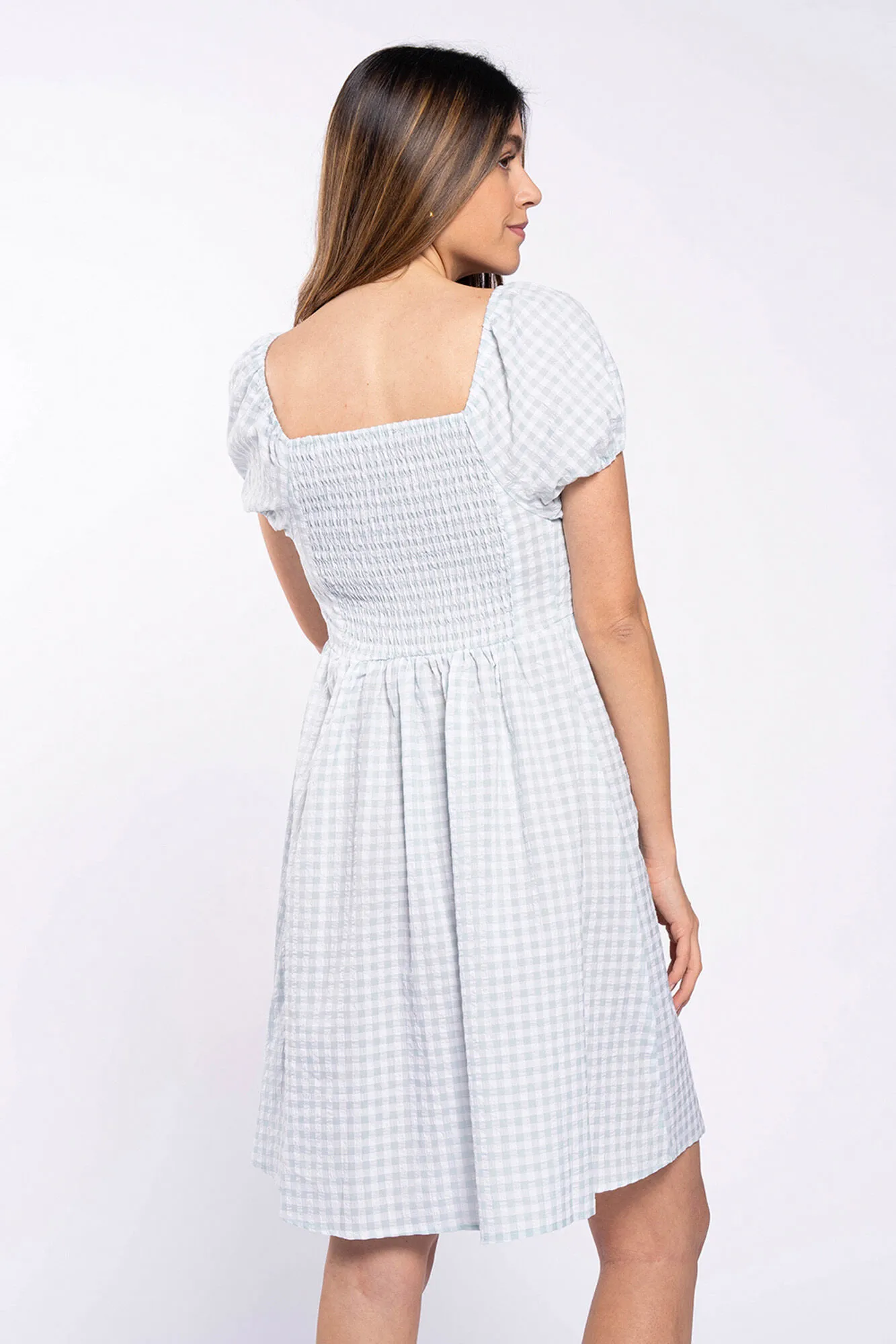 Vestido premamá cuadros vichi