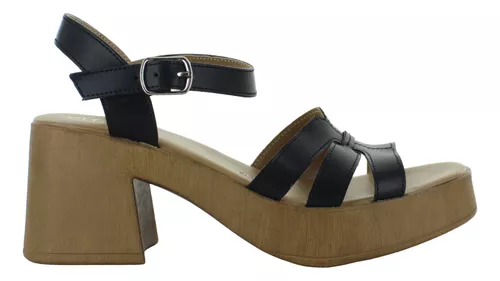 Vitalia Sandalia Plataforma Tacon Ancho Elegante Mujer 89112