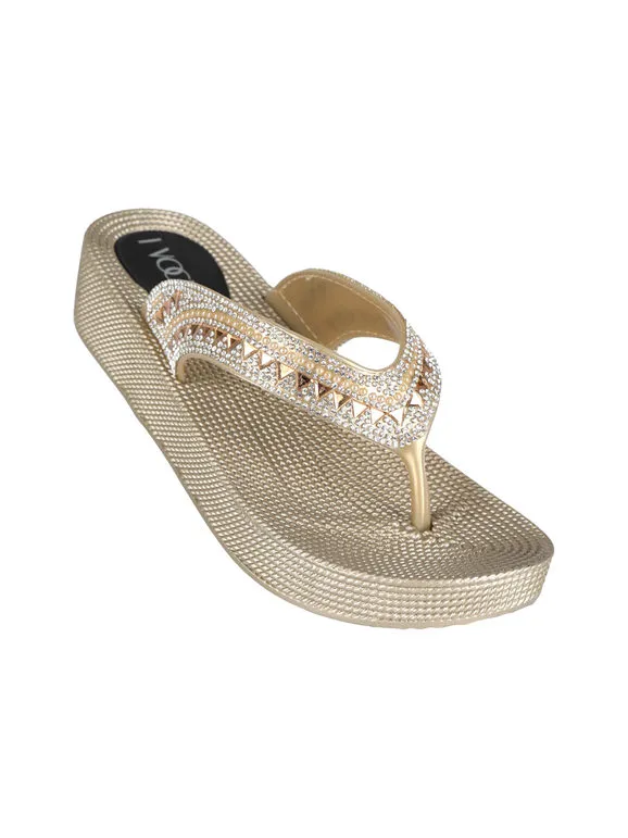 Vogue Chanclas de mujer con pedrería