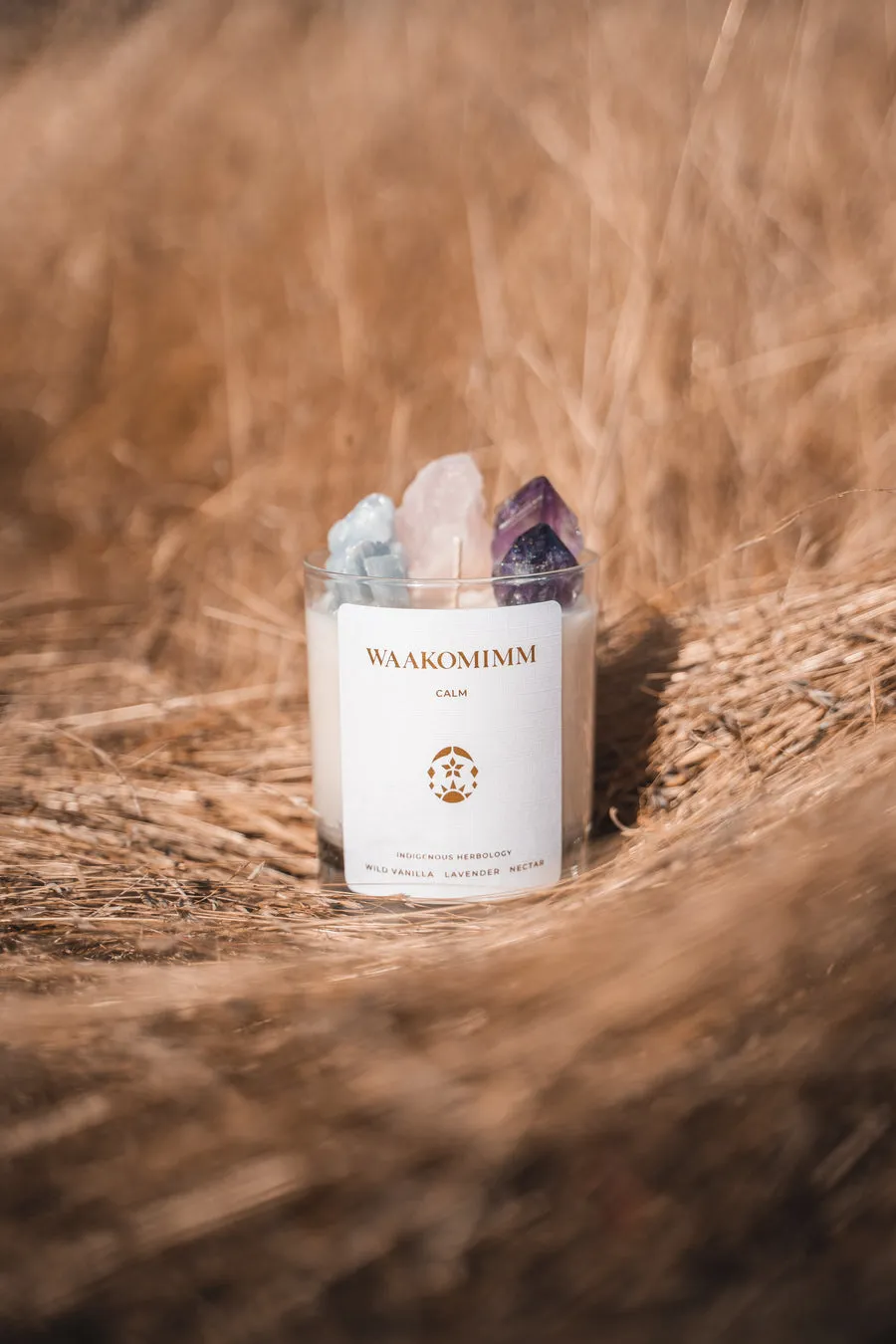 W A A K O M I M M // Calm Crystal Candle