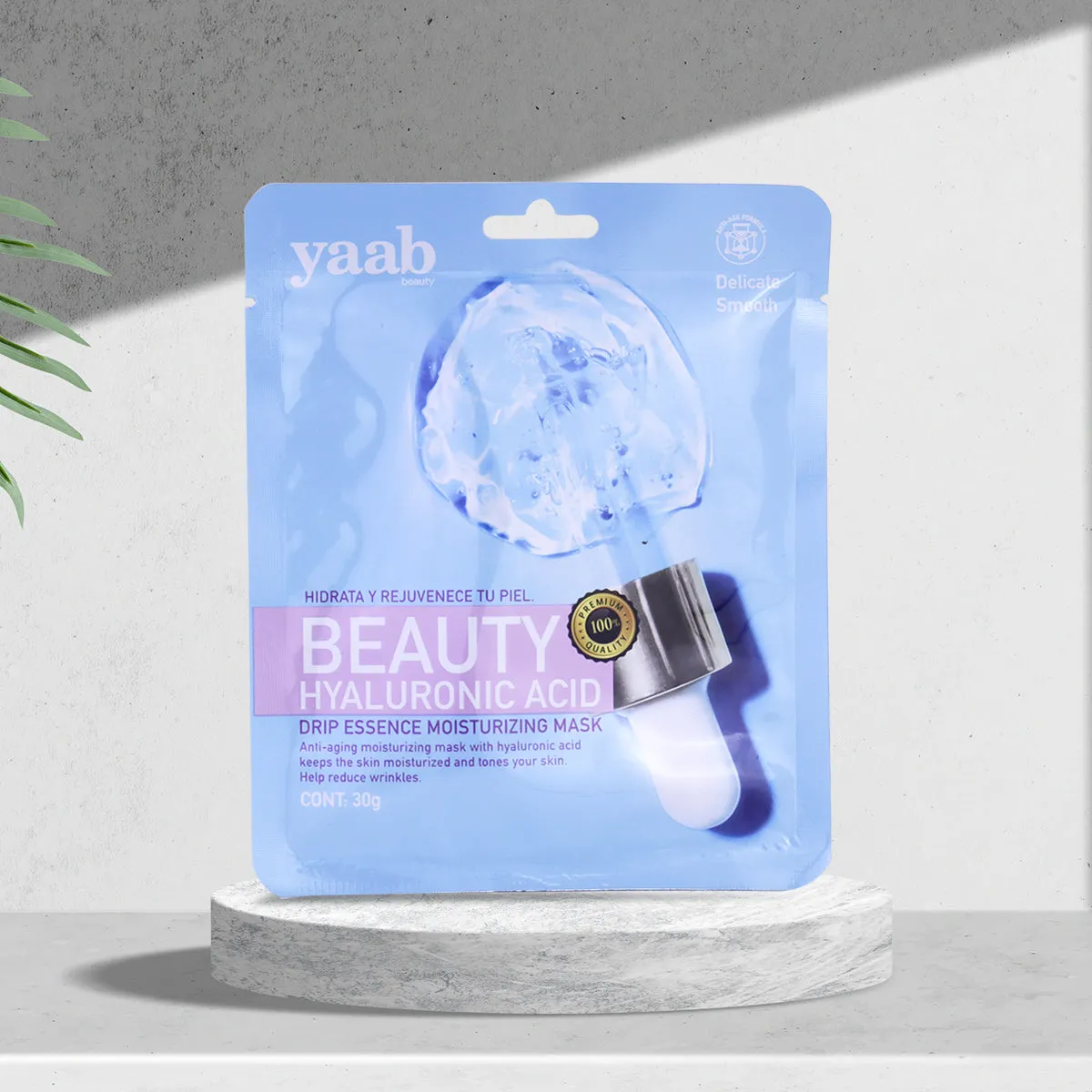 Yaab Beauty, Mascarilla Facial de cido Hialurónico