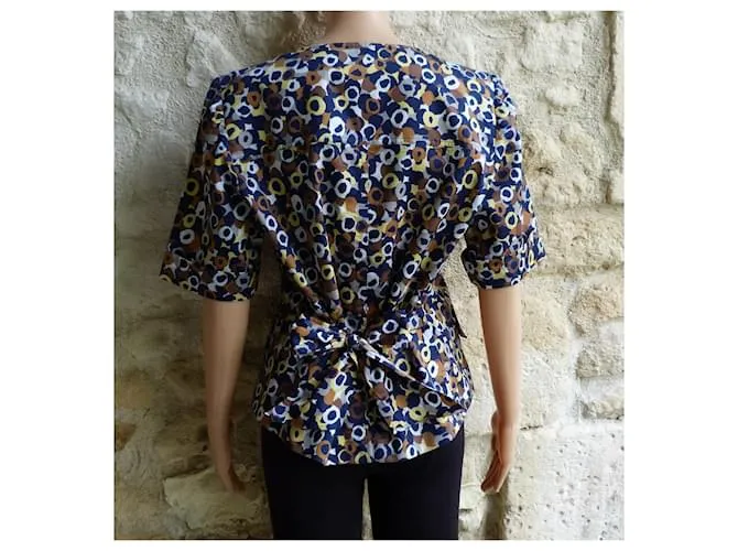 Yves Saint Laurent Tapas Multicolor Azul marino 