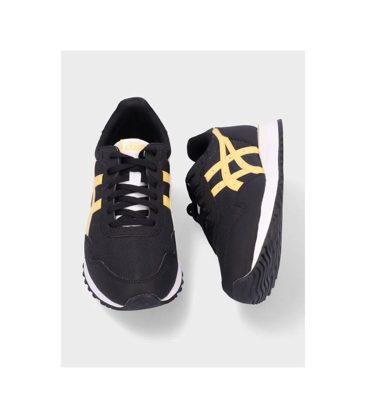 ZAPATILLA ASICS TIGER RUNNER BLACK/FADED YELLOW