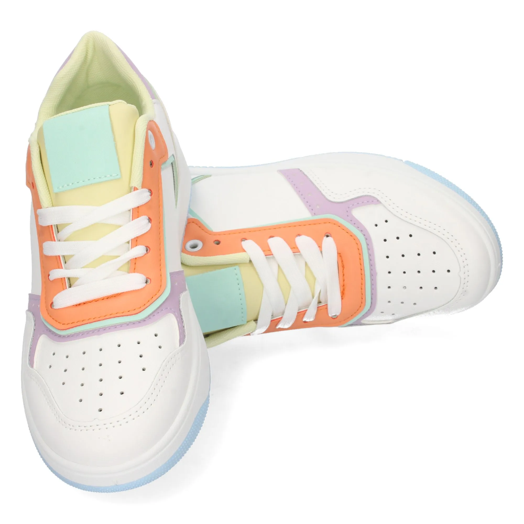 Zapatilla plataforma mujer color azul