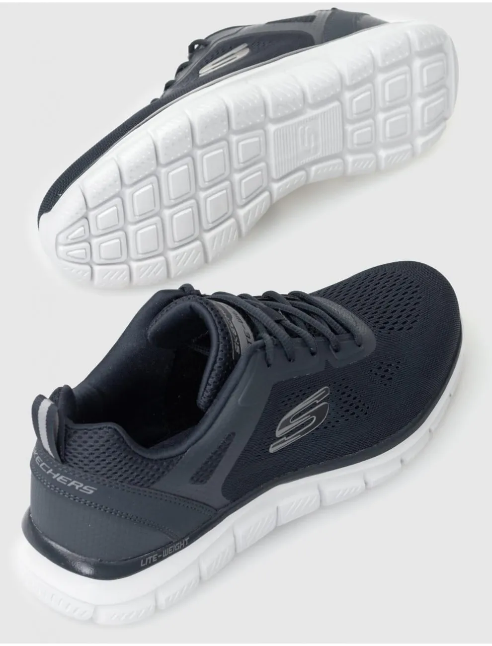 ZAPATILLA SKECHERS TRACK  BROADER AZUL