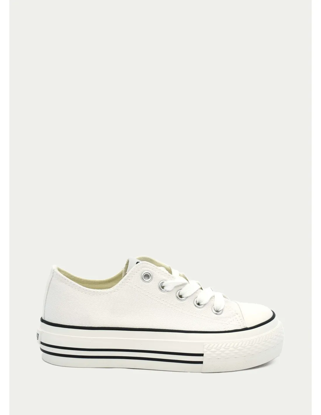 ZAPATILLAS DE LONA MUSTANG KIDS 81195 BLANCO 