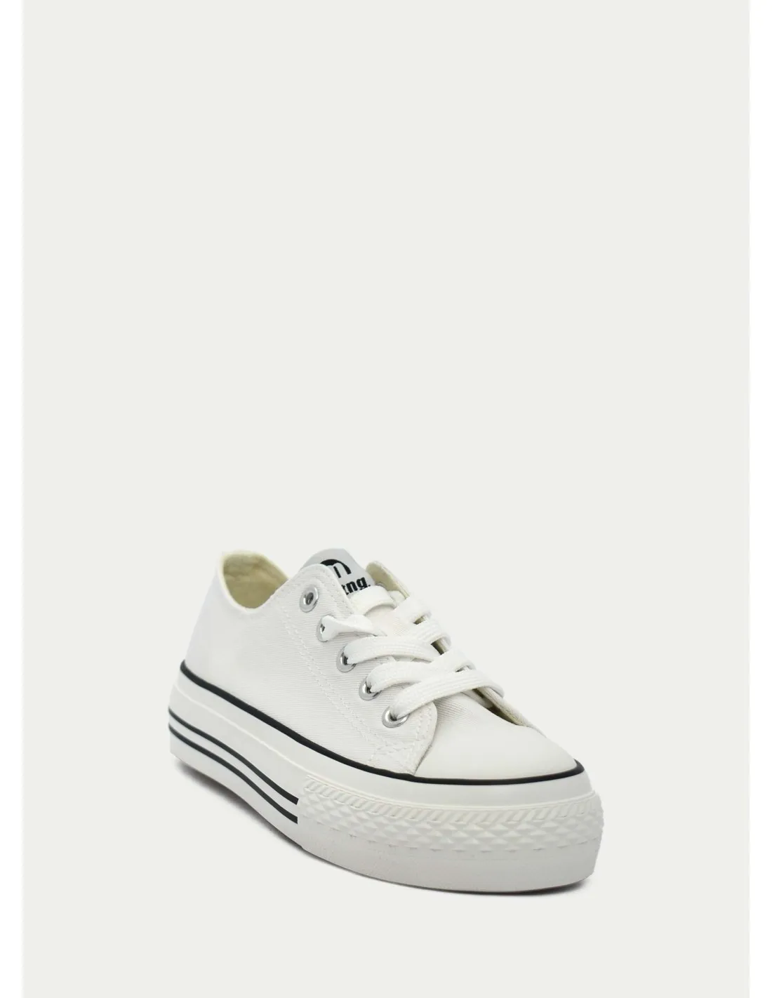 ZAPATILLAS DE LONA MUSTANG KIDS 81195 BLANCO 