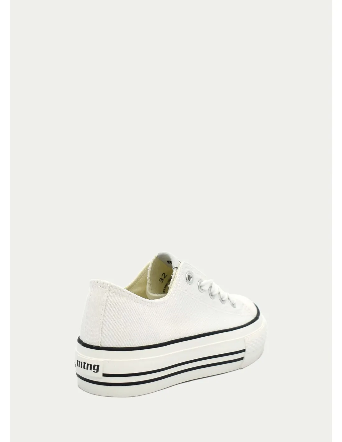 ZAPATILLAS DE LONA MUSTANG KIDS 81195 BLANCO 
