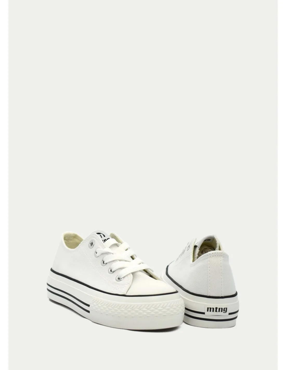 ZAPATILLAS DE LONA MUSTANG KIDS 81195 BLANCO 