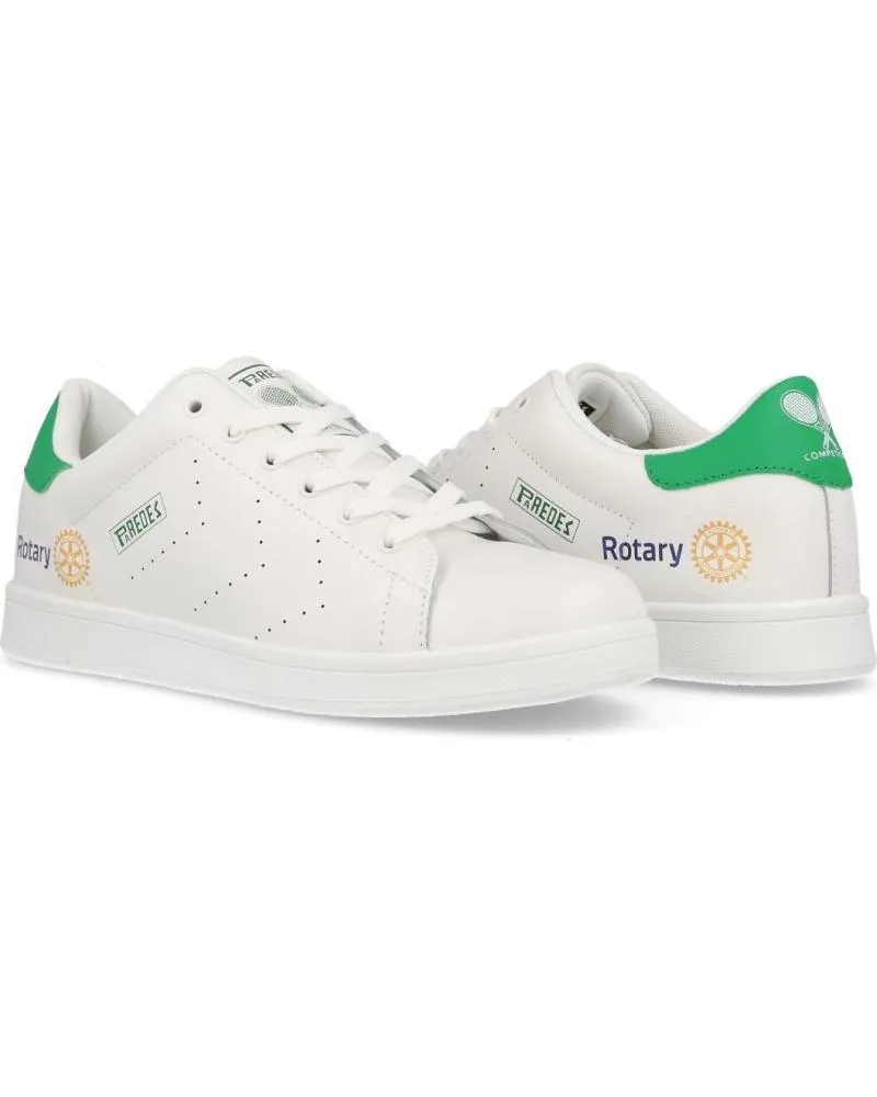 Zapatillas deporte PAREDES  de Mujer y Hombre ZAPATILLAS COMPETICION X ROTARY SOLIDARIDAD Y ESTILO RETRO  BLANCO BLANCO