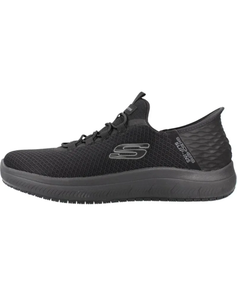 ZAPATILLAS DEPORTE SKECHERS  DE HOMBRE ZAPATILLAS HOMBRE MODELO SUMMITS SRCOLIN SLIPINS COLOR NEG  BBK