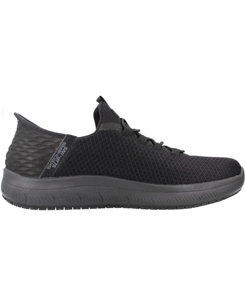 ZAPATILLAS DEPORTE SKECHERS  DE HOMBRE ZAPATILLAS HOMBRE MODELO SUMMITS SRCOLIN SLIPINS COLOR NEG  BBK