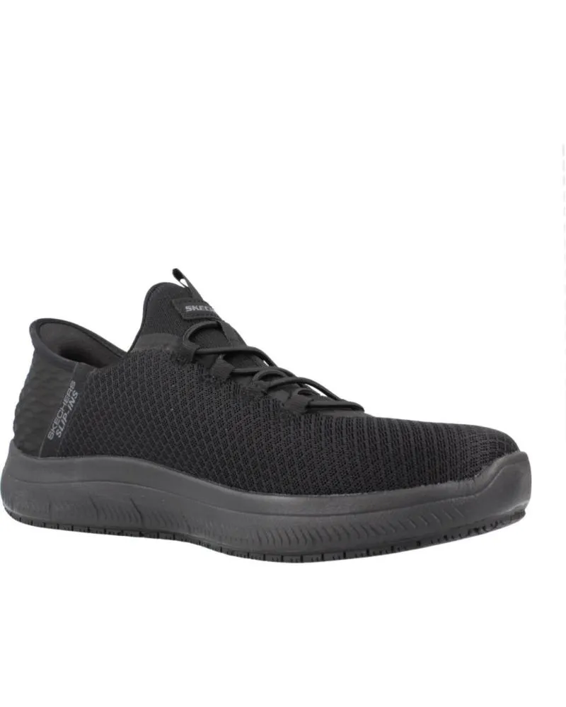 ZAPATILLAS DEPORTE SKECHERS  DE HOMBRE ZAPATILLAS HOMBRE MODELO SUMMITS SRCOLIN SLIPINS COLOR NEG  BBK