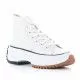 Zapatillas lona JOLLETE con plataforma serrada blanca