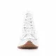 Zapatillas lona JOLLETE con plataforma serrada blanca