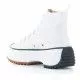 Zapatillas lona JOLLETE con plataforma serrada blanca