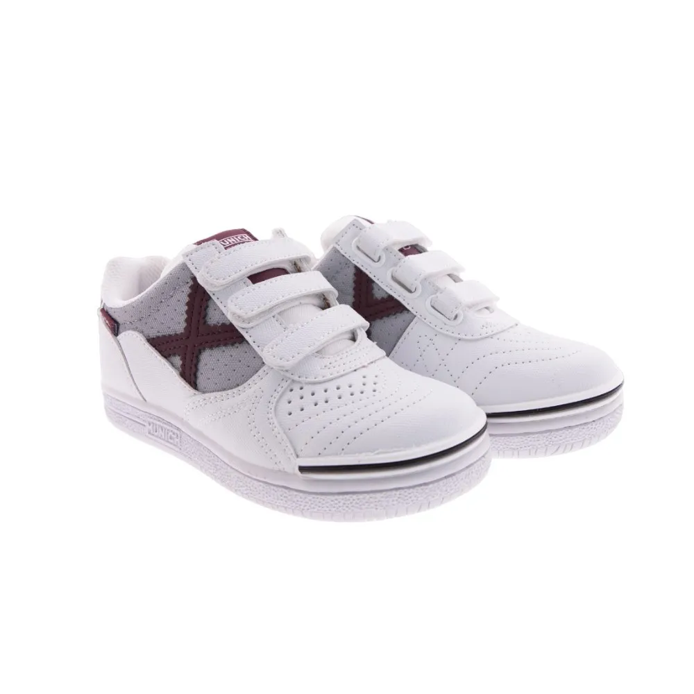 ZAPATILLAS MUNICH G3 KID VCO 318 BLANCO GRIS MARRO 1518318
