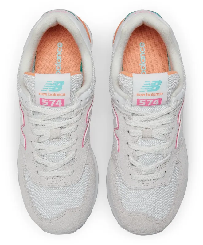 Zapatillas Urbanas Mujer New Balance 574 Blanca