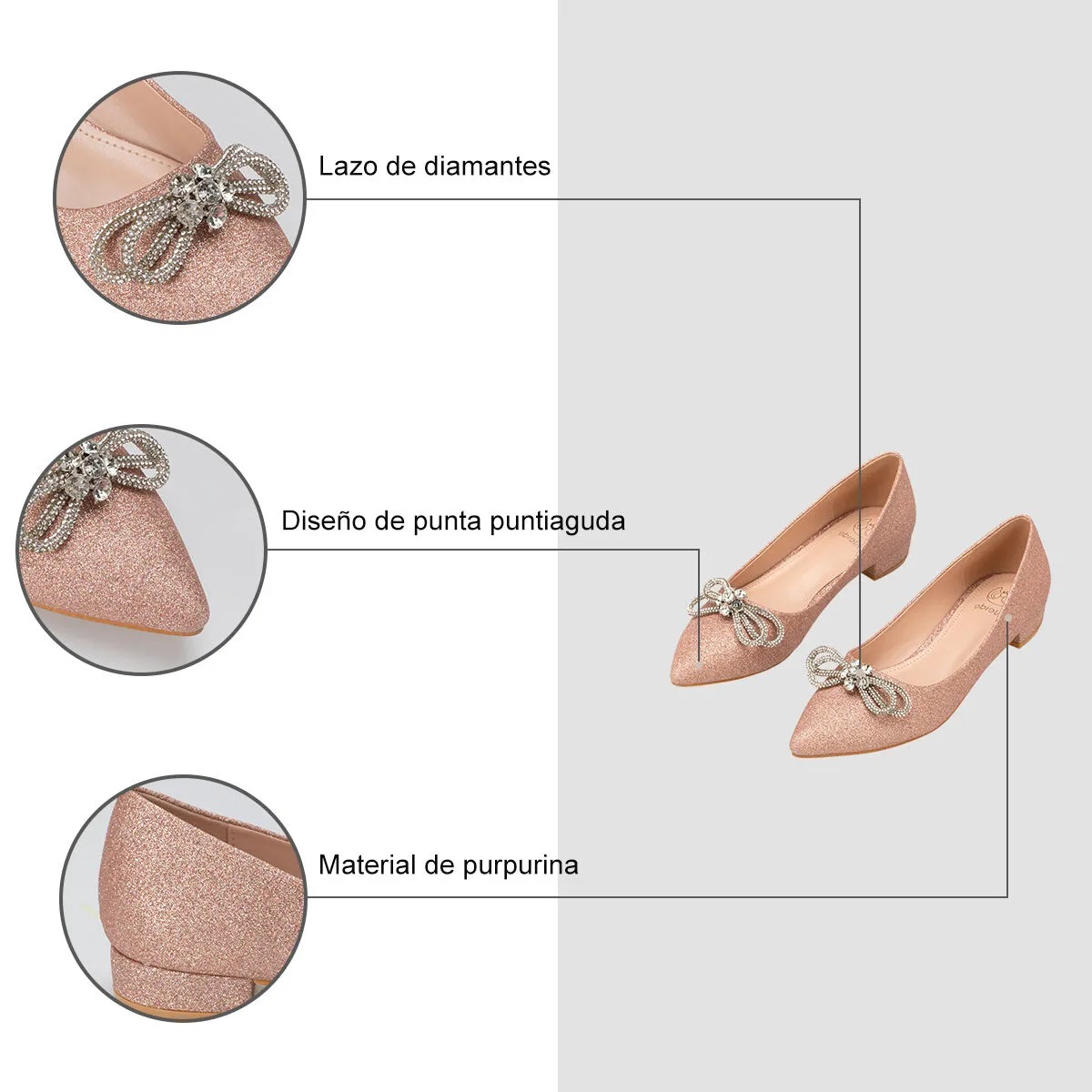 Zapato Taco Champan Fiesta Qiu315 Weide