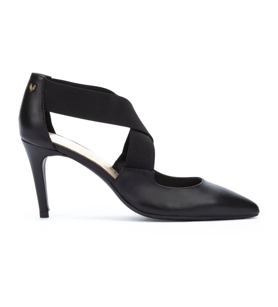 ZAPATOS DE PIEL THELMA NEGRO ALTURA TACóN 8,5CM