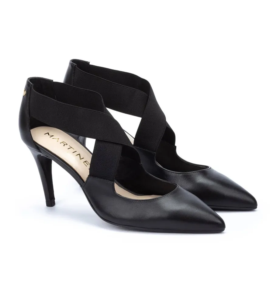 ZAPATOS DE PIEL THELMA NEGRO ALTURA TACóN 8,5CM