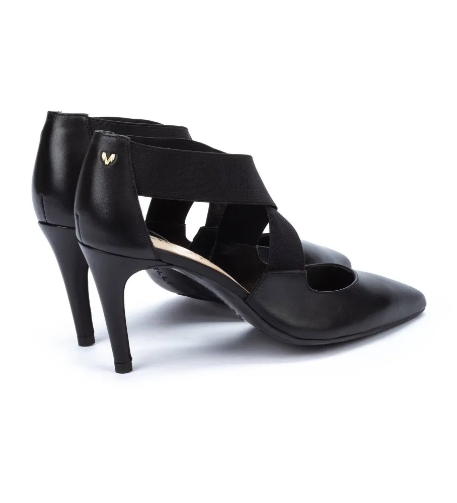 ZAPATOS DE PIEL THELMA NEGRO ALTURA TACóN 8,5CM
