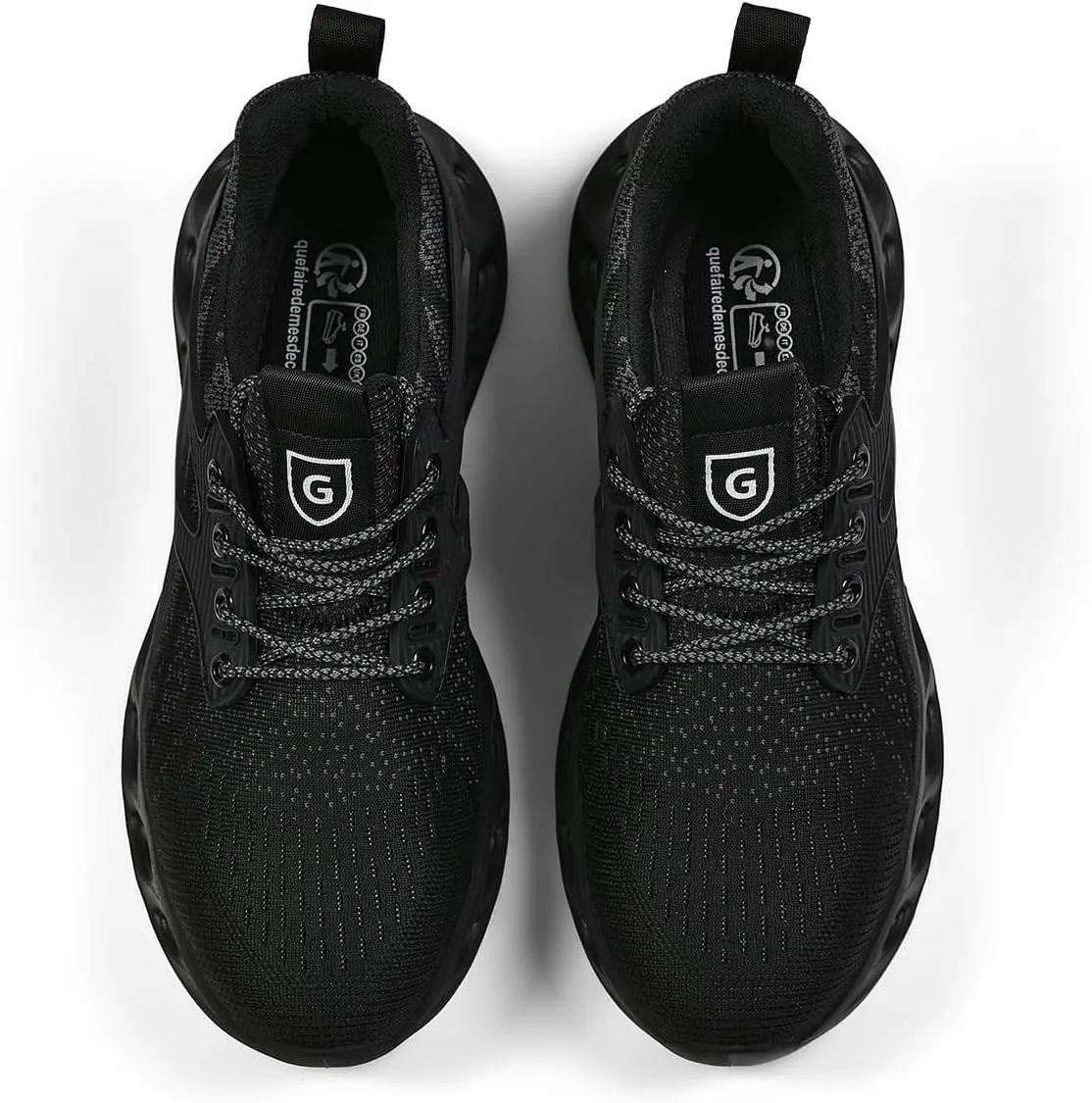 Zapatos de Seguridad para Hombre Mujer Zapatillas de Trabajo Ligero Comodo Calzado de Seguridad con Punteras de Acero Transpirab